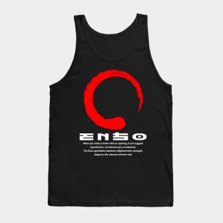 Enso meaning Japanese kanji words character symbol 178 Tank Top